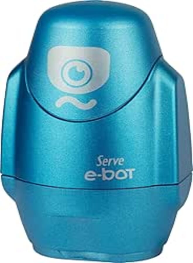 Serve SV-EBOT1MMV E-bot 2 in 1 Eraser and Sharpener - Metallic Blue